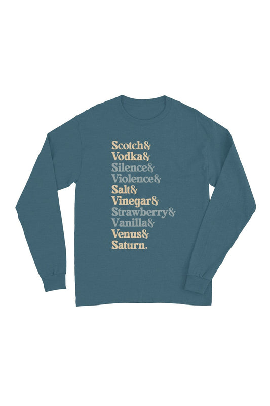 Maia Knight: Scotch And Vodka Teal Long Sleeve Shirt