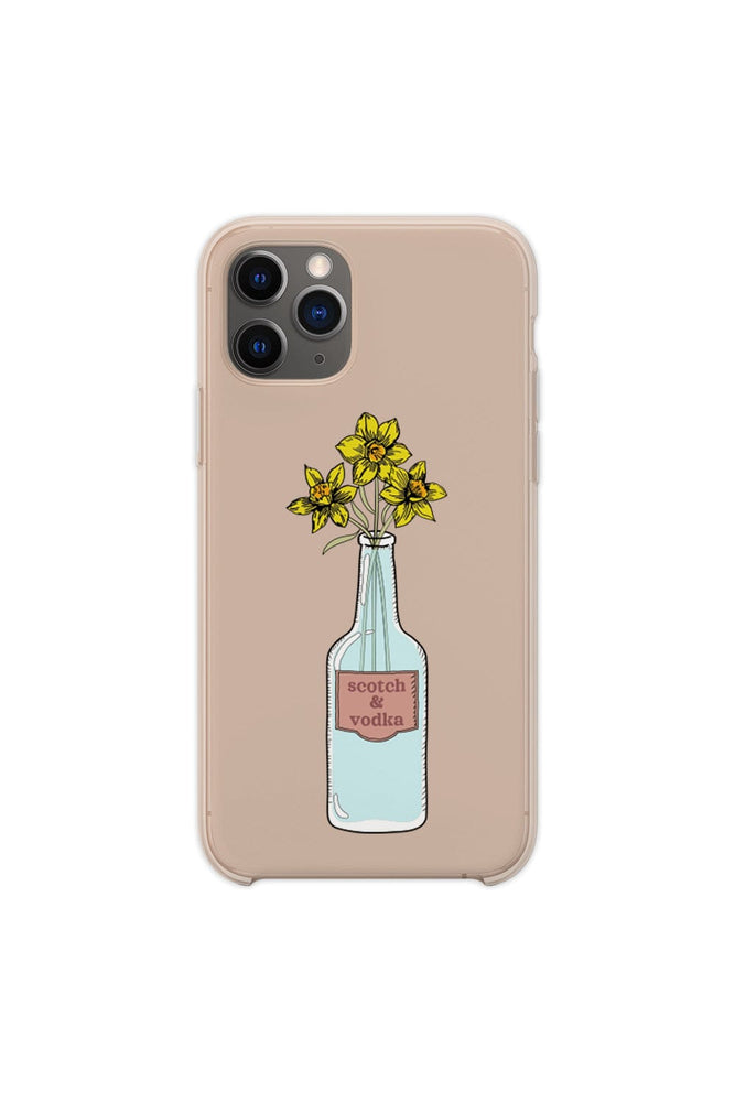 Maia Knight: Vodka Flower Peach iPhone Case
