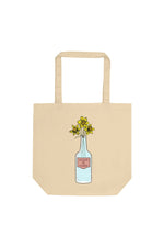 Maia Knight: Vodka Flower Tan Tote Bag