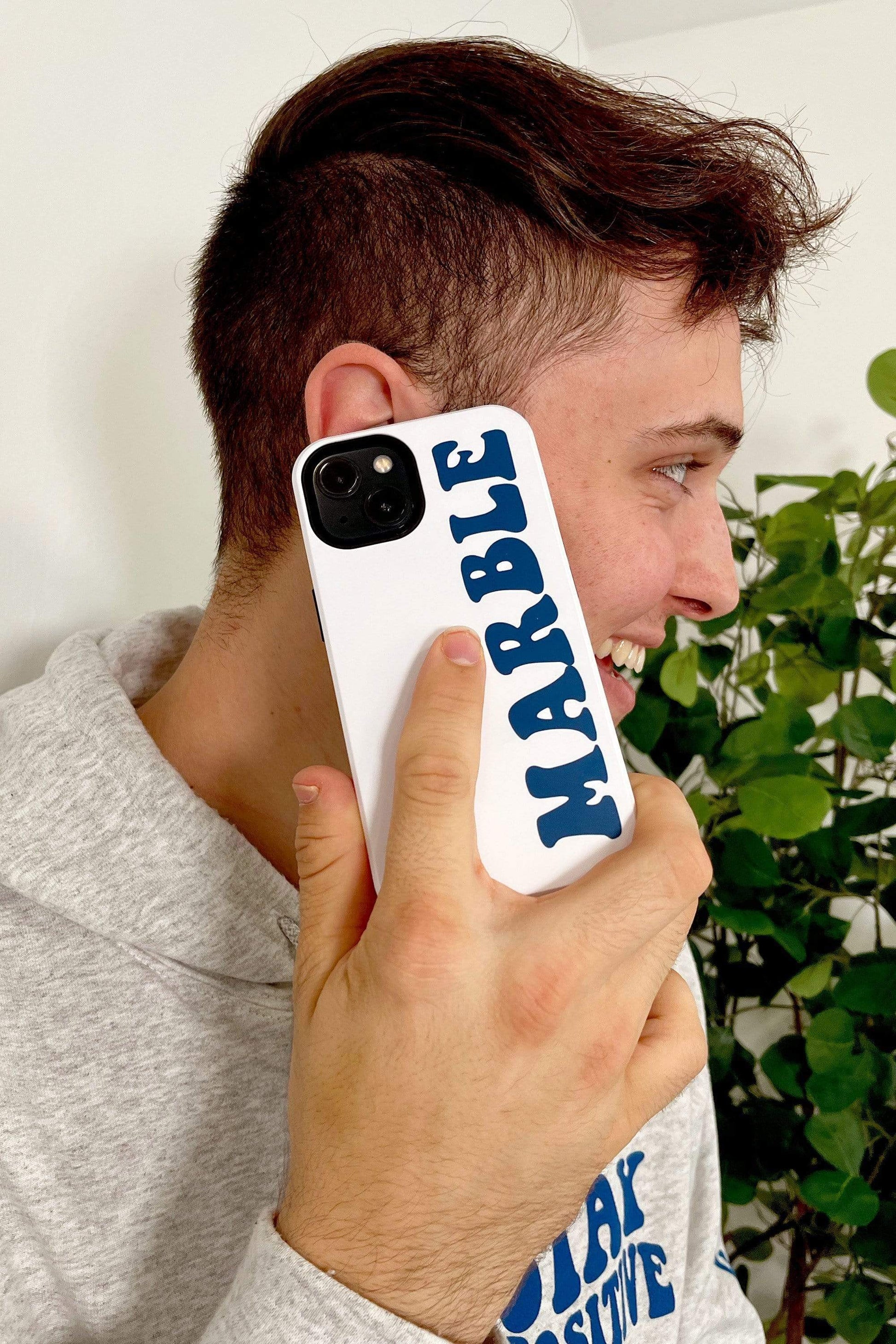 Mariah Bill: Marble White Phone Case – Fanjoy