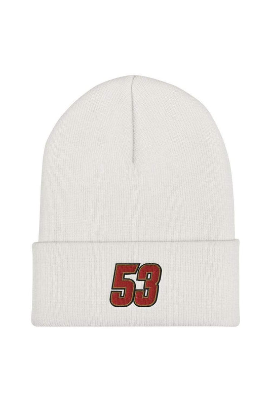 Maurice Smith Jr: 53 White Beanie