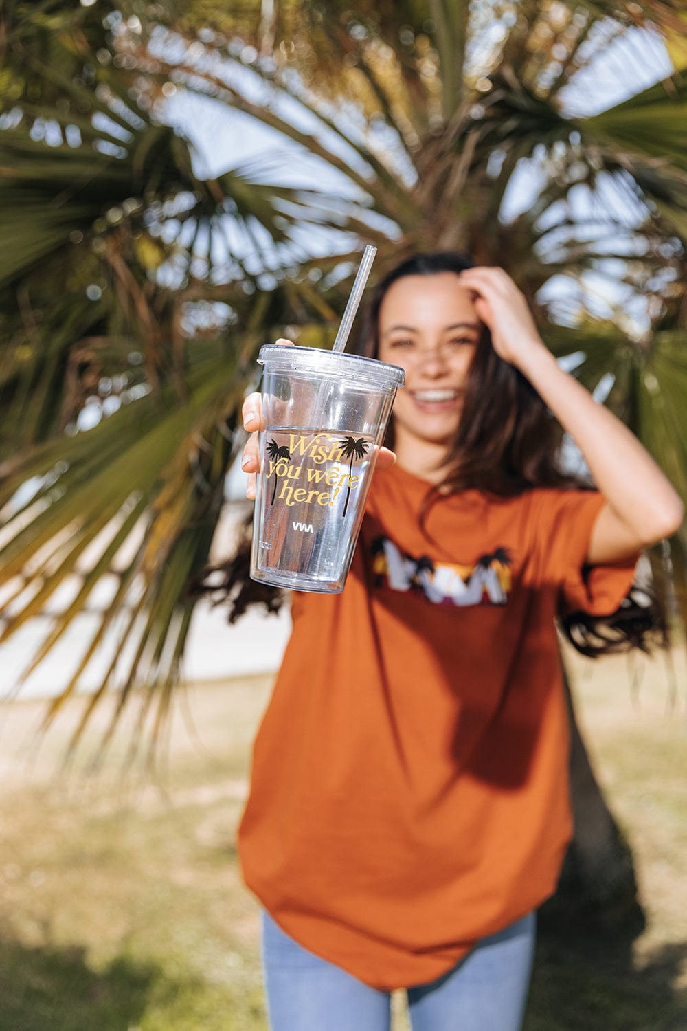 Merrell Twins: Wish You Were Here Clear Tumbler