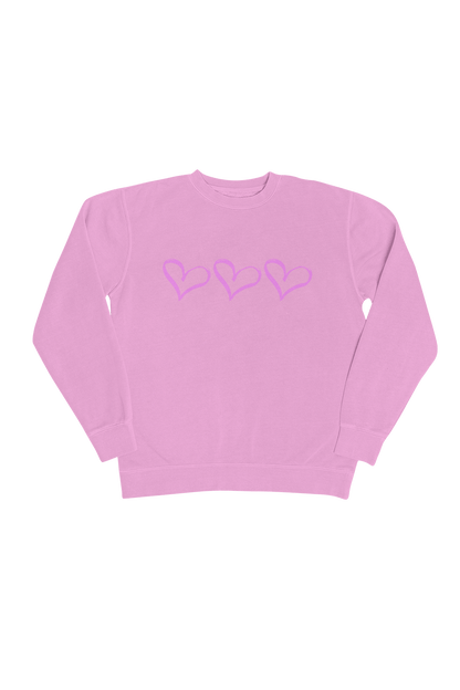 MyKayla Skinner: Hearts Pink Crewneck