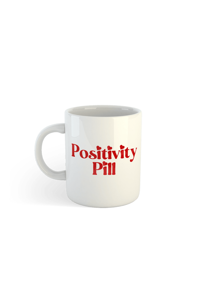 
                  
                    Nicole Laeno: Positivity Pill White Mug
                  
                