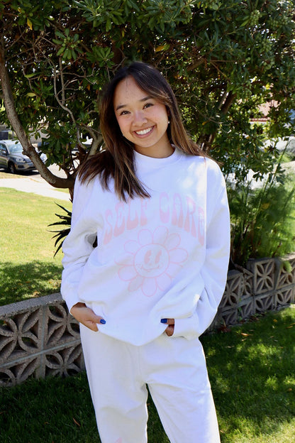 Nicole Laeno: Self Care White Crewneck