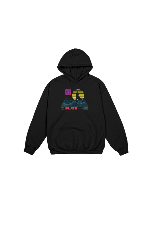 SssniperWolf: Synthwave Youth Black Hoodie