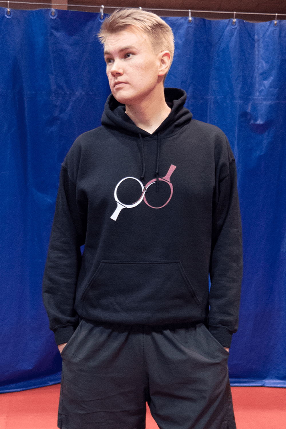 Pongfinity: Big Logo Black Hoodie