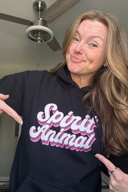 SavageMomLife: Spirit Animal Black Hoodie