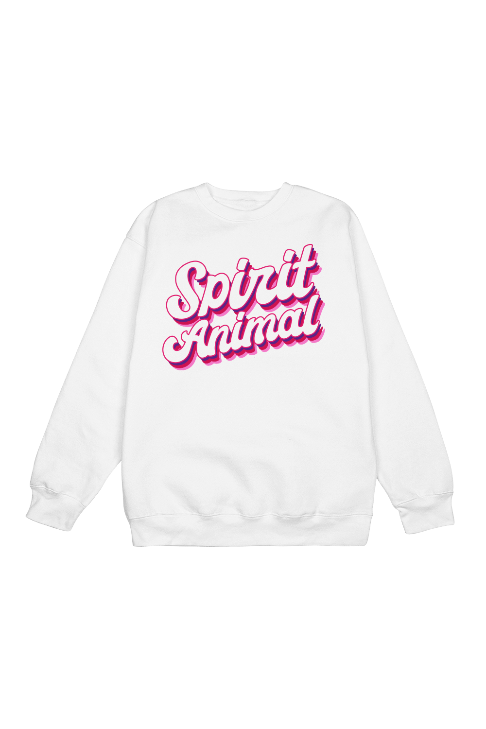 SavageMomLife: Spirit Animal White Crewneck