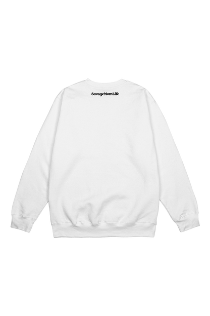 SavageMomLife: Spirit Animal White Crewneck