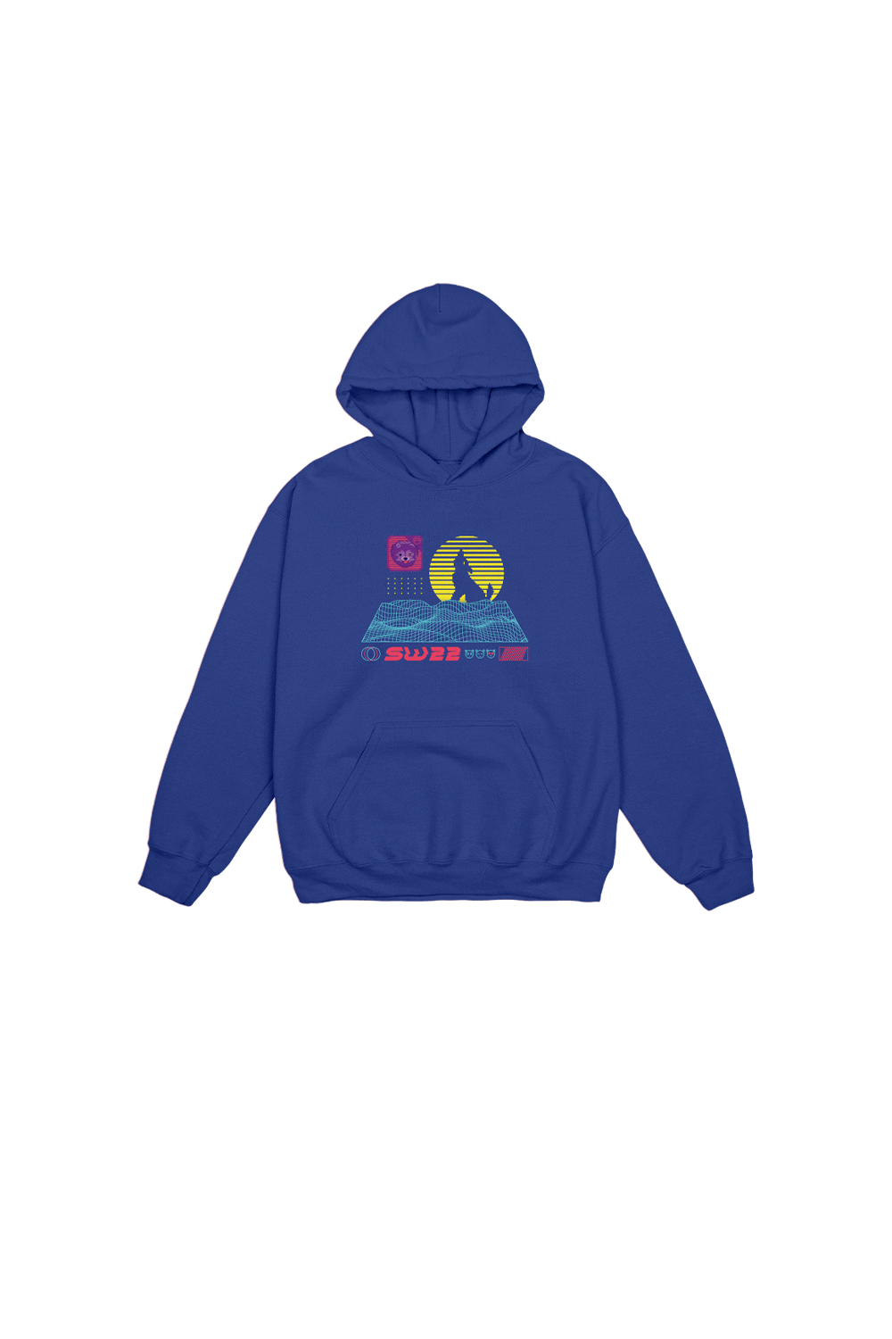 SssniperWolf: Synthwave Youth Blue Hoodie