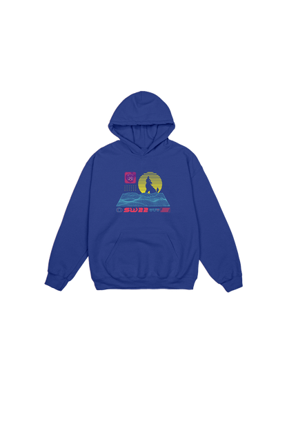 SssniperWolf: Synthwave Youth Blue Hoodie