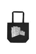Steph Bohrer: Book Shelf Black Tote Bag