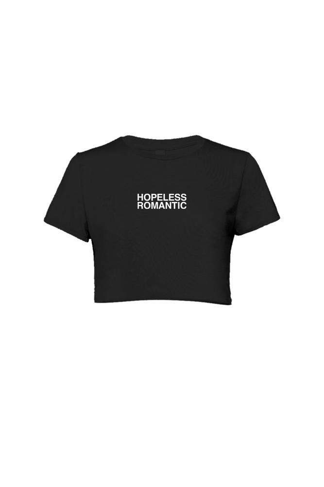 
                  
                    Steph Bohrer: Hopeless Romantic Black Cropped Top
                  
                