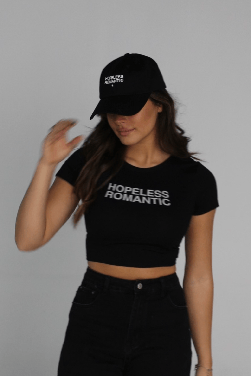 Steph Bohrer Hopeless Romantic Black Dad Hat Fanjoy