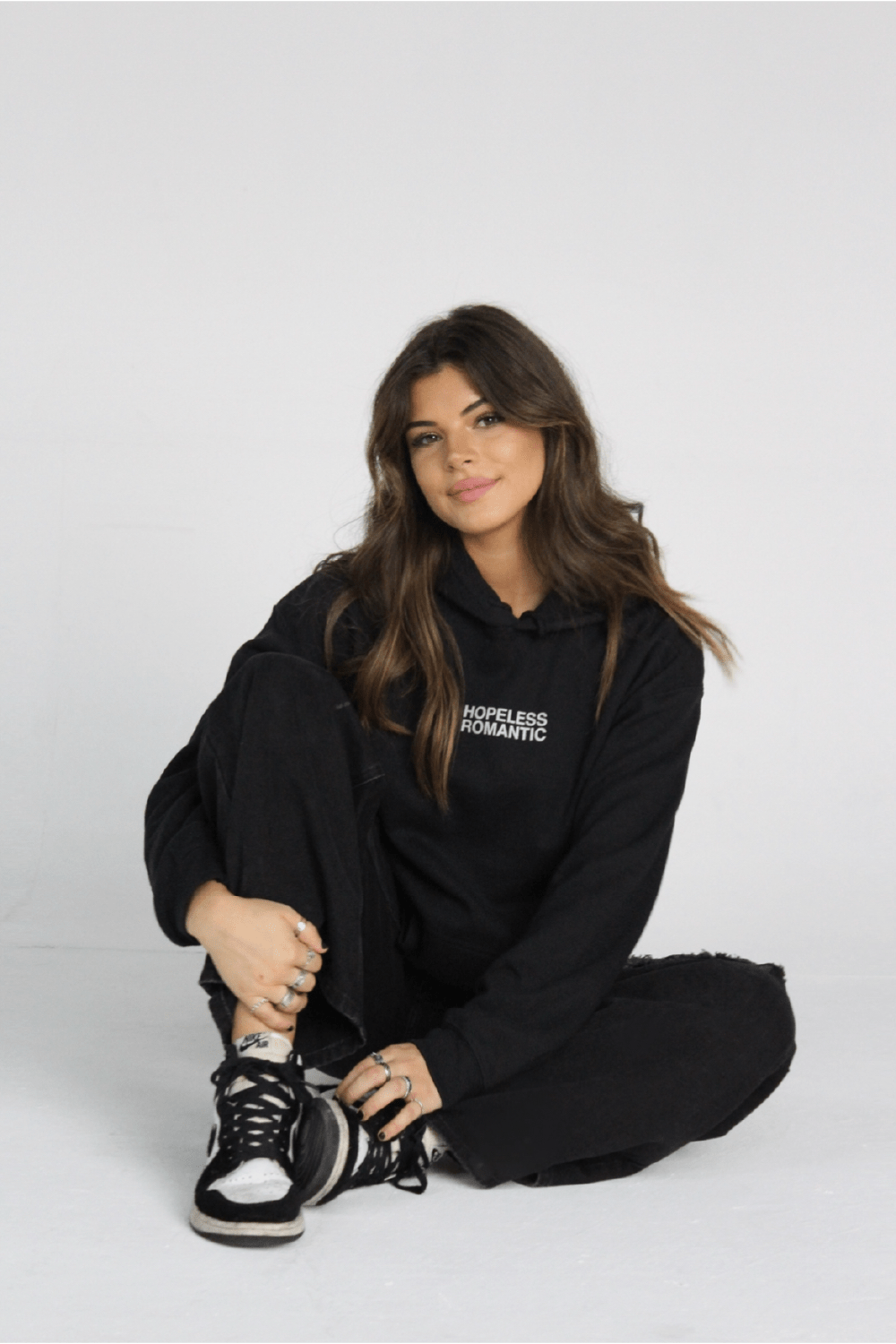 Steph Bohrer: Hopeless Romantic Black Hoodie