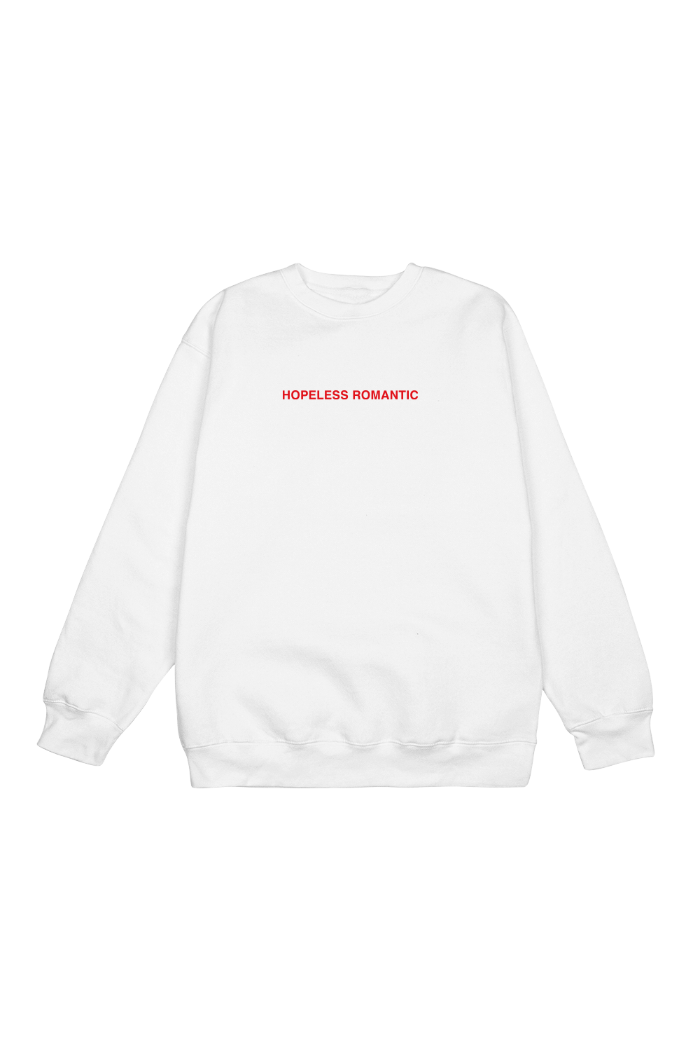 Steph Bohrer: Hopeless Romantic White Crewneck