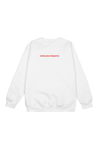 Steph Bohrer: Hopeless Romantic White Crewneck