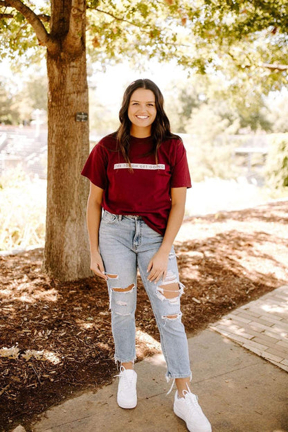 Taylon Snow: 'The Tough Get Going' Maroon Shirt