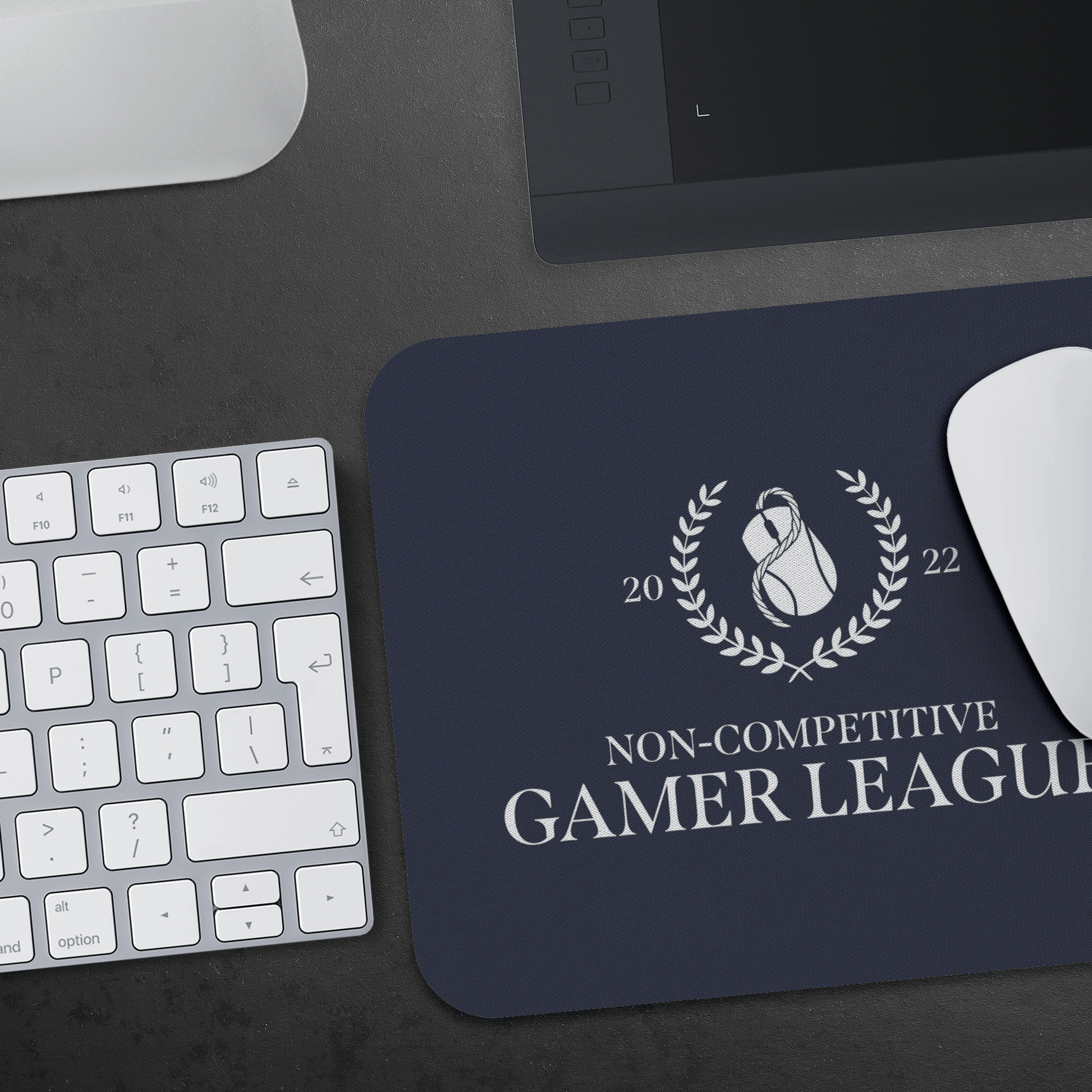 Kelsey Em: Gamer League Navy Mouse Pad