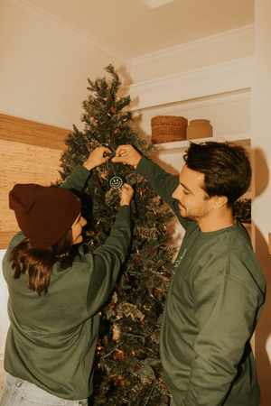 
                  
                    The Cordle's: Mustache Smiley Christmas Ornament
                  
                