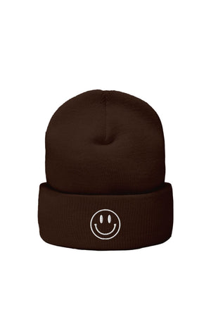 
                  
                    The Cordle's: Smiley Brown Beanie
                  
                