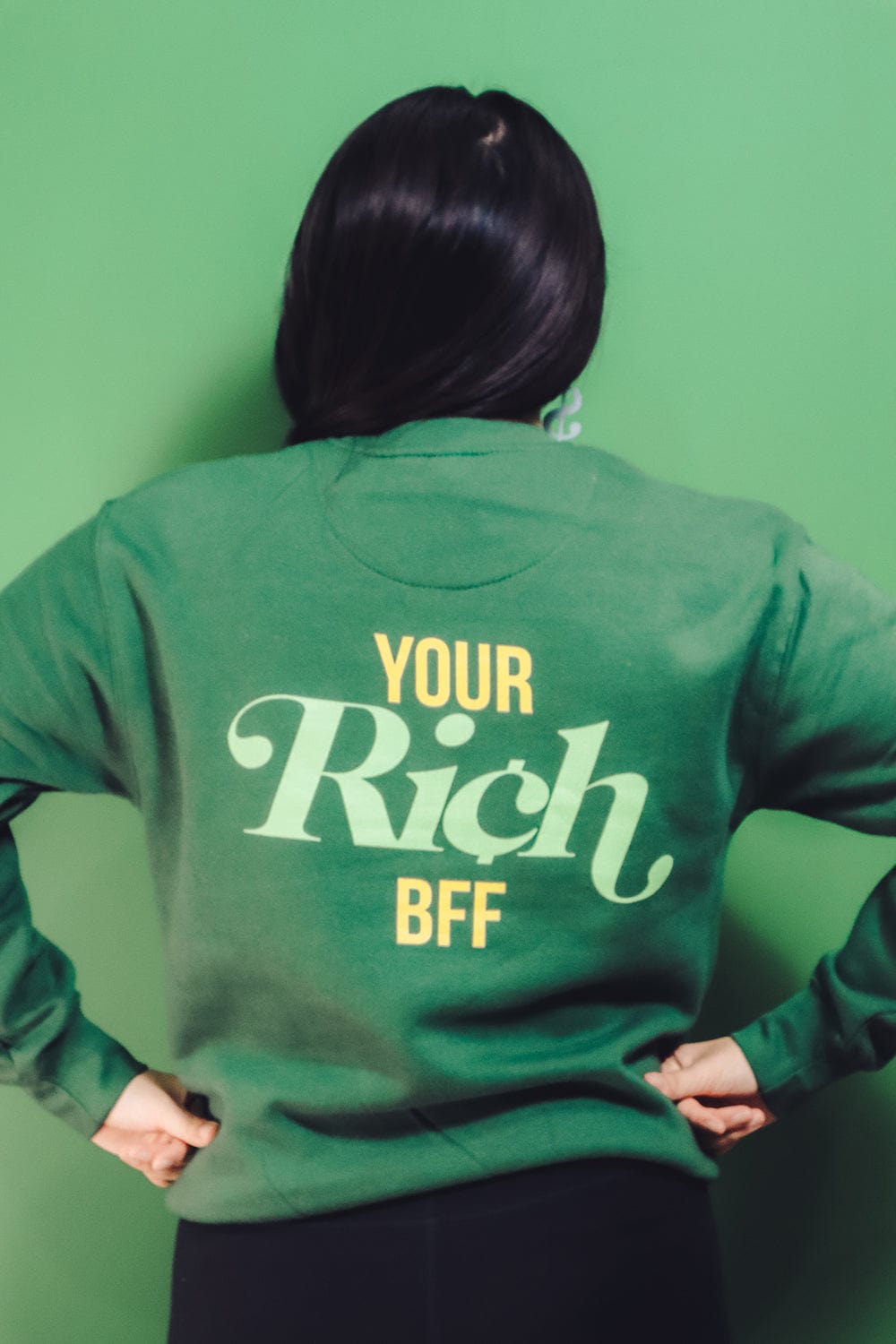 Vivian Tu: 'Your Rich BFF' Forest Crewneck