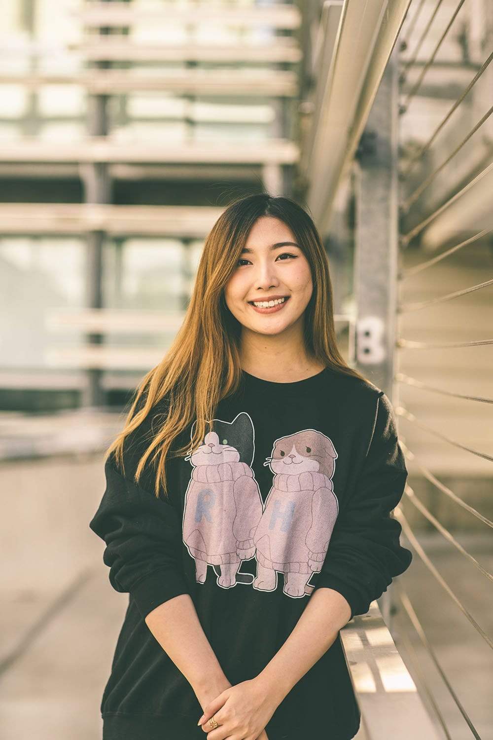 xChocoBars: Cats Black Crewneck