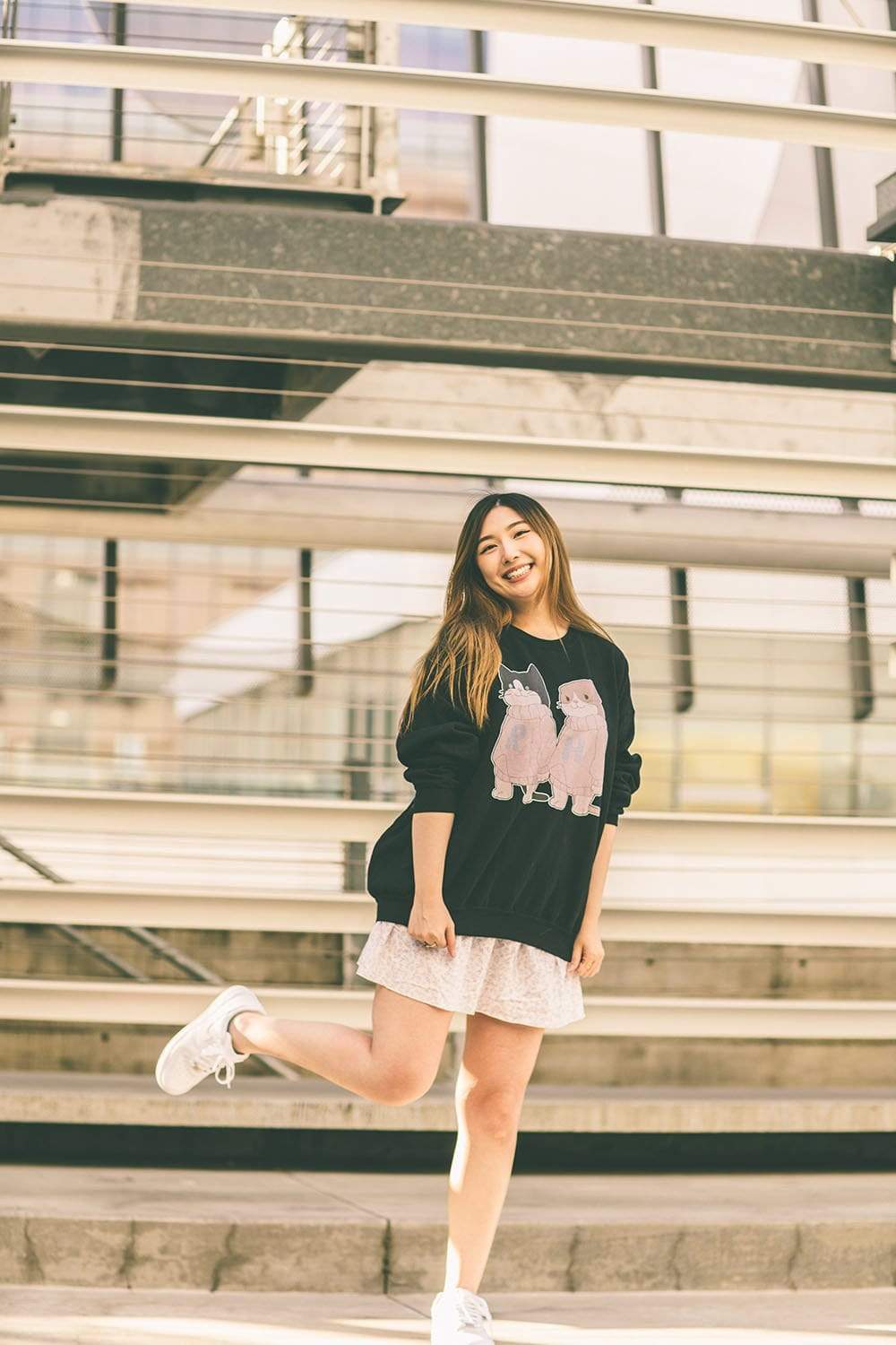 xChocoBars: Cats Black Crewneck