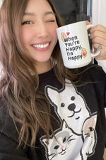 xChocoBars: 'When You're Happy I'm Happy' White Mug