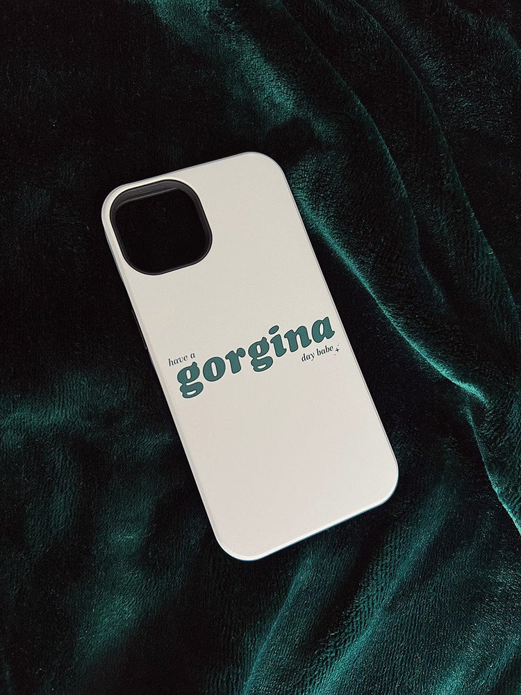 Zachariah: Have a Gorgina Day Babe Beige Phone Case