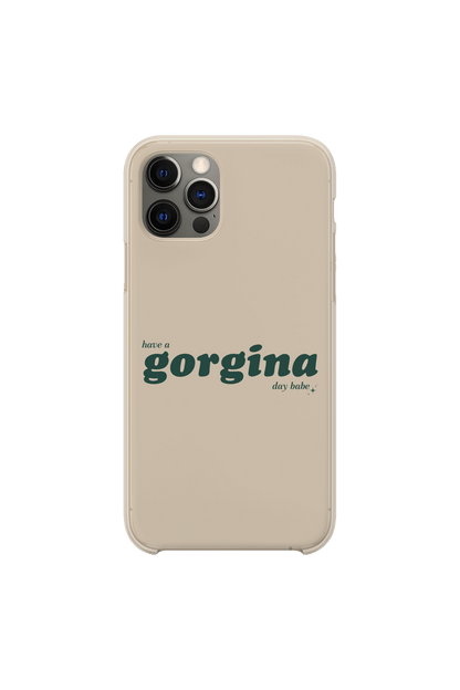 Zachariah: Have a Gorgina Day Babe Beige Phone Case