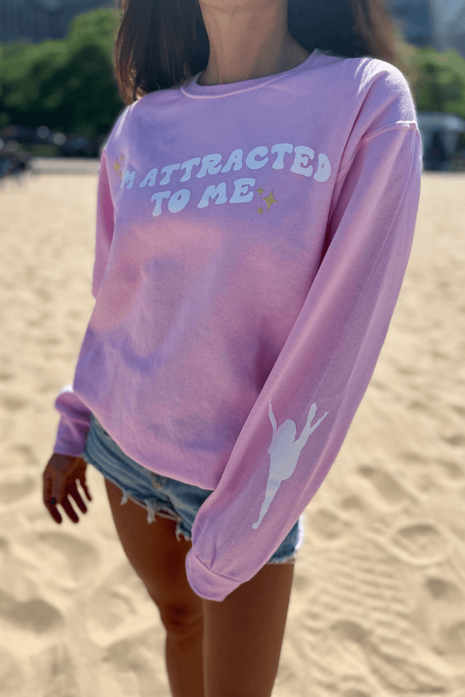Zoe Roe: I’m Attracted To Me Light Pink Crewneck