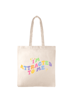 
                  
                    Zoe Roe: I'm Attracted To Me Tan Tote Bag
                  
                